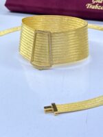 925 Sterling Silver – 13-Row Trabzon Woven Side Stone Bracelet Earrings Ring Necklace - Görsel 2