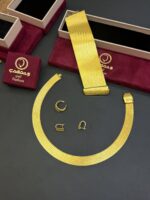 925 Sterling Silver – 19/7-Row Trabzon Woven Jewelry Set with Earrings & Ring