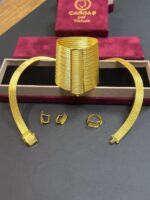 925 Sterling Silver – 23/5-Row Trabzon Woven Jewelry Set with Earrings & Ring