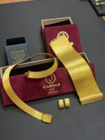925 Sterling Silver – 23/7-Row Trabzon Woven Jewelry Set with Earrings
