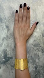 925 Sterling Silver – 17-Row Trabzon Woven Bracelet - Görsel 5