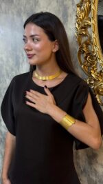 925 Sterling Silver – 19-Row Bracelet 7-Row Necklace Trabzon Woven Jewelry Set