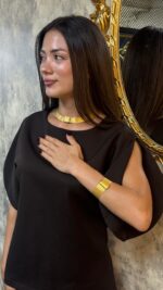 925 Sterling Silver – 11-Row Bracelet 7-Row Necklace Trabzon Woven Jewelry Set