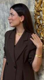 925 Sterling Silver – 3/7-Row Trabzon Woven Filigree Jewelry Set with Earrings & Ring - Görsel 3