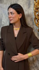 925 Sterling Silver – 19/5-Row Trabzon Woven Filigree Jewelry Set with Earrings & Ring - Görsel 3