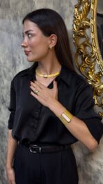 925 Sterling Silver – 19/5-Row Trabzon Woven Full Stone Jewelry Set