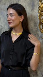 925 Sterling Silver – 5/7-Row Trabzon Woven Full Stone Jewelry Set with Earrings & Ring - Görsel 2