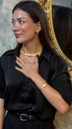 925 Sterling Silver – 7/5-Row Trabzon Woven Full Stone Jewelry Set