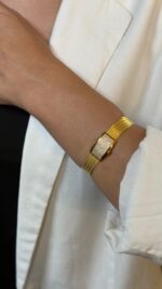 925 Sterling Silver – 5-Row Trabzon Woven Full Stone Bracelet - Görsel 3