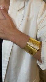 925 Sterling Silver – 19-Row Trabzon Woven Full Stone Bracelet - Görsel 4